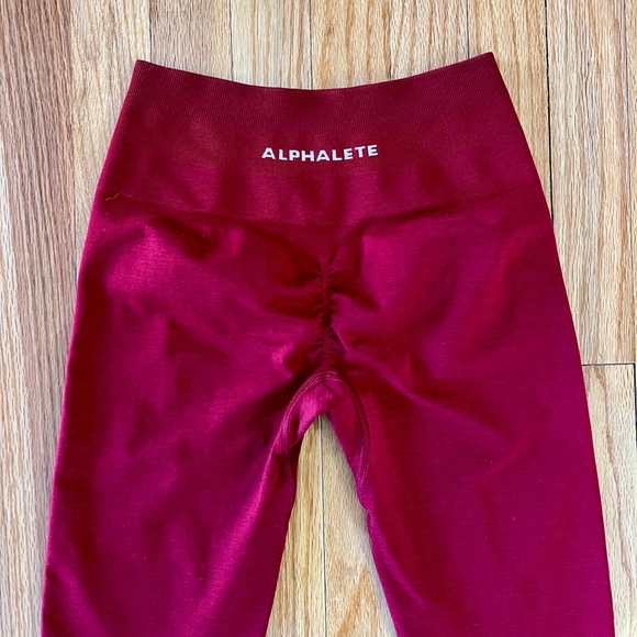 Alphalete Women's Size Small burgundy Ampify Leggings size small - Picture 2 of 5